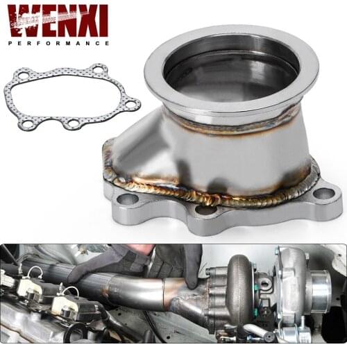 Stainless Steel Adapter for T25 T28 GT25 GT28 2.5" 63mm V-band Clamp Flange Turbo Down Pipe Adapter WX4833