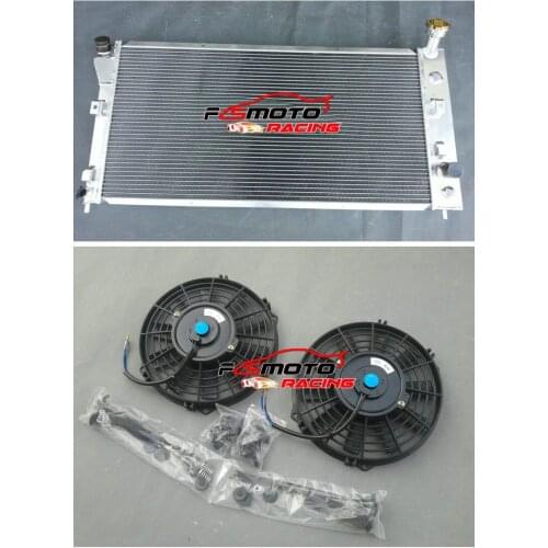 Racing Aluminum Radiator For Buick Century / Regal & Chevrolet Impala / Monte Carlo 3.1L/3.4 L/3.8L V6 AT/MT 2000-2005 & Fans