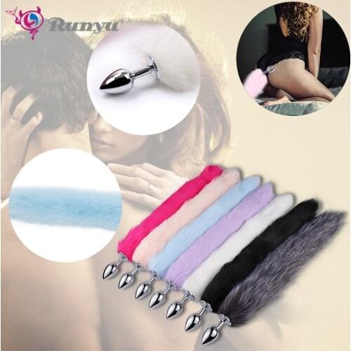 Anal plug tail Metal Steel anal dilator Butt Plug for Women cola anal Cosplay Accessories Anal penicillitis