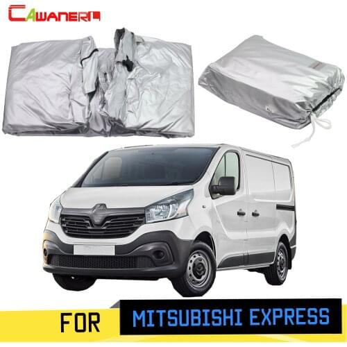 Cawanerl Car Cover MPV Outdoor Sun Rain Snow Dust Protection Cover Sunshade For Mitsubishi Express SWB 2015 2016 2017 2018 2019