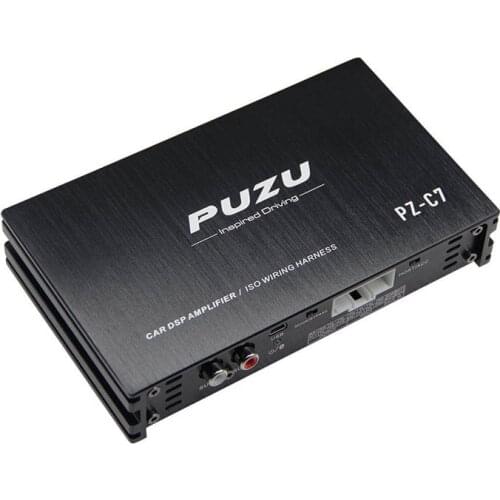 TZT wiring harness 4X150W Car DSP amplifier with android Software app car radio sound upgrade digital audio signal processor