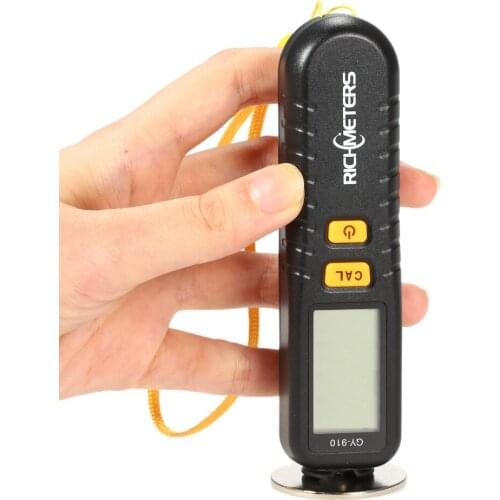 RICHMETERS GY910 Digital paint Coating Thickness Gauge Handheld feeler gauge Paint Tester diagnostic-tool Fe/NFe Coatings LCD
