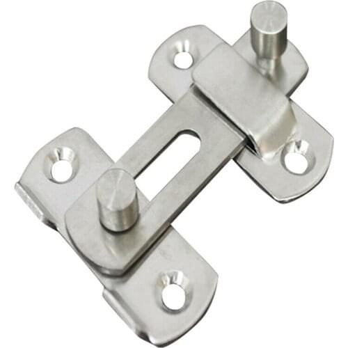 Stainless Steel Door Buckle Bolt Latch Safety Bolt Sliding Gate Hasp Small Pet Cage Door Lock With Screws For Home Hardware