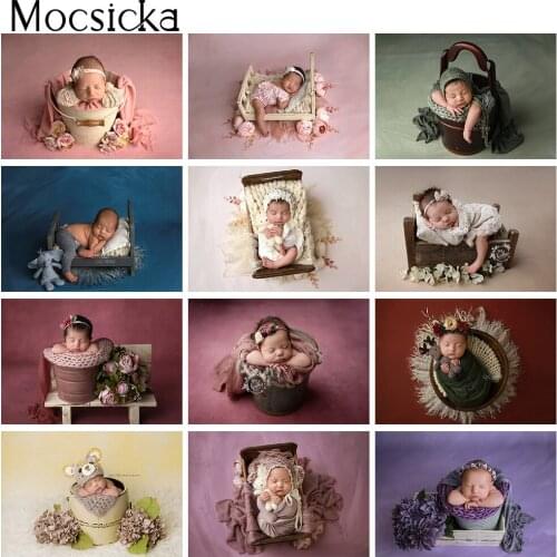 Newborn Soild Color Backdrop for Photography baby birthday portrait photo background props vinyl floor abstract texture decor