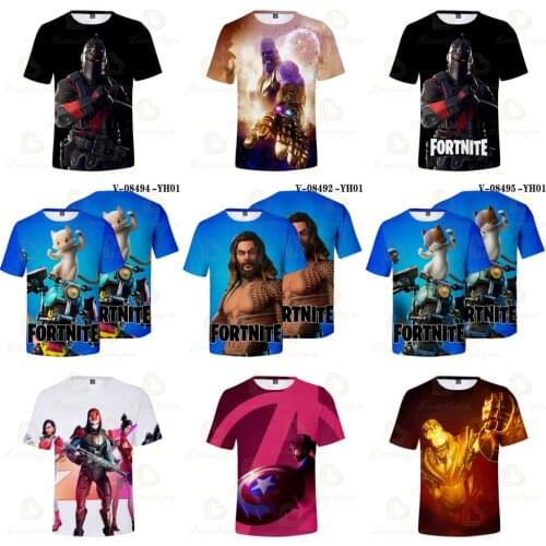 Fortnite Battle Royal Victory Men Women Kids T-shirt Hero Game 3D Print Tshirt Tops Boys Girls Cartoon Tops Baby Clothes