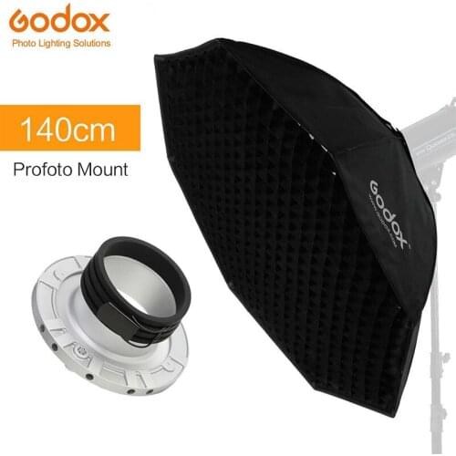 Godox Pro 140cm 55" Studio Octagon Honeycomb Grid Softbox Reflector Softbox with Profoto Mount for Studio Strobe Flash Lighting