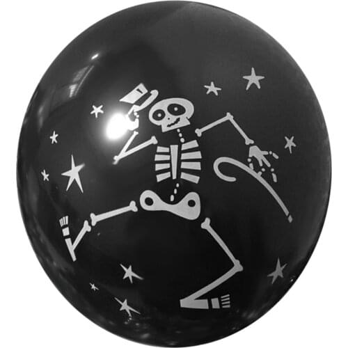 Hot 100Pcs Halloween Latex Decorative Balloon Skull Pumpkin Bats Decorative Balloons Party Decorations Halloween Accessories