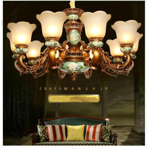 American Alloy Crystal Chandelier Luxury Living Room Lamp D80cm H51cm 6arms Home Deco Chandeliers Bedroom Decora Hanging Lights