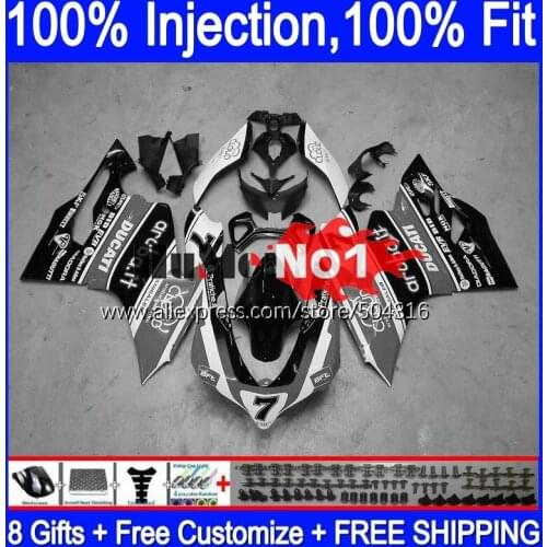 Injection For DUCATI Panigale 899 1199 S 1199R 120MC.46 grey black 899S 12 13 14 15 16 1199S 2012 2013 2014 2015 2016 Fairing