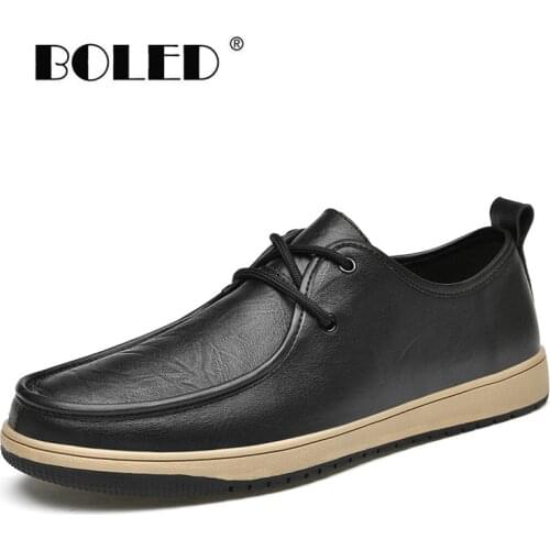 Natural Leather Men Casual Shoes Flats Lace Up Resistent Rubber Casual Shoes Sneakers Quality Outdoor Walking Shoes Men Zapatos