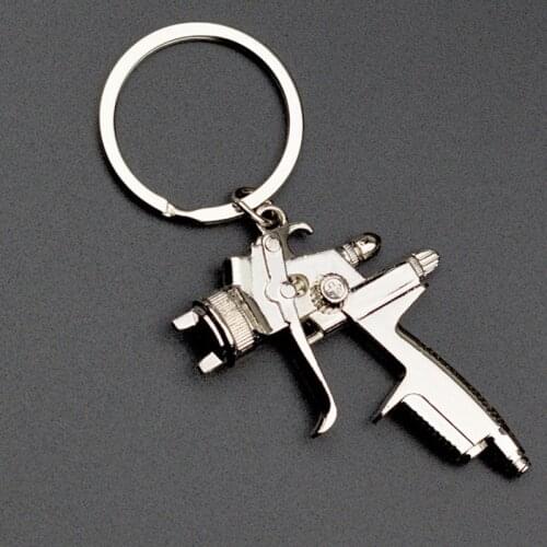 Classic Fashion Creative New Car Paint Spray Gun Model Keychain Fashion Charm Keychain Accessories Wholesale