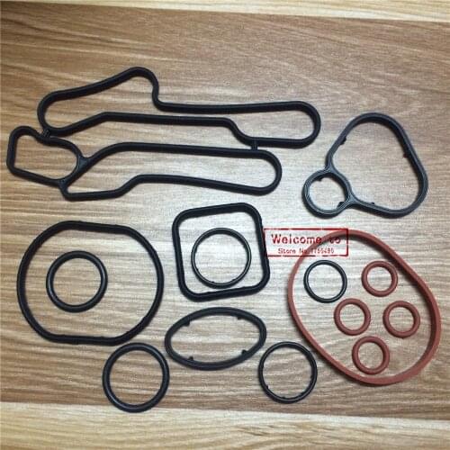 15pcs/set)Cooling System Seal kit Oil Cooler Gasket rubber seals O-ring set For Chevrolet CRUZE 1.6T PC PE 1.6T 55354073