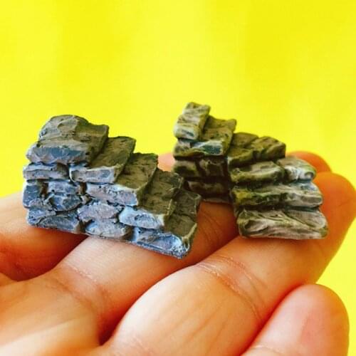 2 Pcs stairs doll house fairy garden gnome moss terrarium home garden table decor crafts bonsai miniatures garden diy supplies