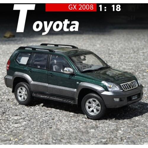 1:18 Scale GX Original Toyota Prado 2008 Off-road Vehicle Auto Diecast Model Cars Static Display Adult Collections Toys for Boys