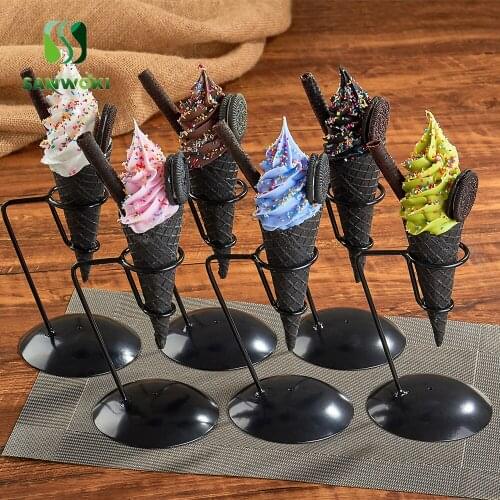 Simulation food model Carbon Black Ice Cream Model 22CM Ice Cream Model Crispy Ice Cream Model Fake ice cream props for Custom