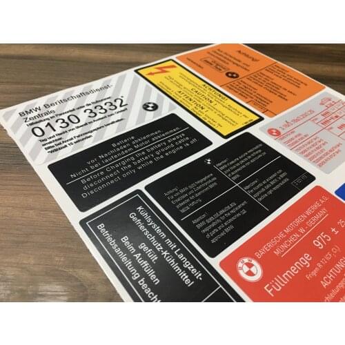 VolMarkt Decal Sticker Label Front Kidney emblem for E30 318 320 325 328 330 316i 318i 320i 325i 328i 330i Decal Sticker