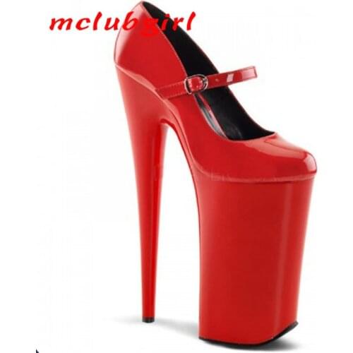 2020 New Design 20cm Super High-heeled Dance Show Shoes for Nightclub and Party Buckle Sexy Lady girls YKC-D-087