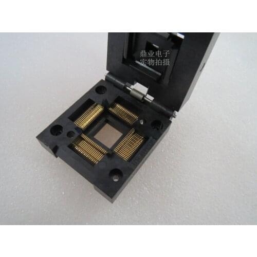 Original YAMAICHI IC Test Seat IC51-0804-711 Burning Programme QFP80 TQFP80 Socket Adapter spacing 0.65MM