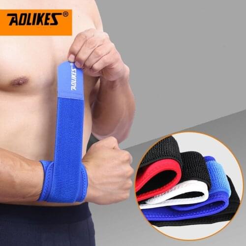 Weightlifting Pressure Cuff Bracers Wrister Protector Wrist-band Wrap Wind Belt Sports Gym Training Bandage Wrist-band Women Men