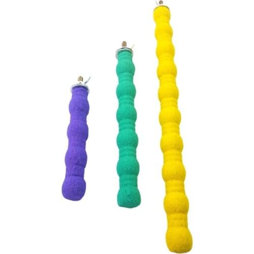 Durable Safe Scrub Claw Grinding Rod Parrot Standing Bar Rack Toys Birds Supplies Accessories