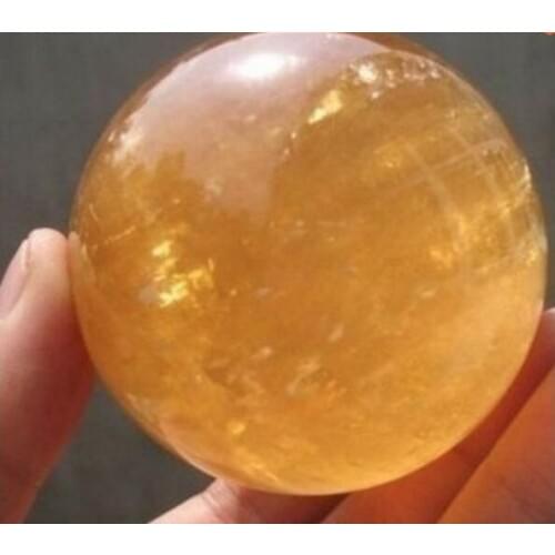 Natural Luck natural citrine quartz crystal sphere ball +stand crystal healing 30mm-35mm wholesale
