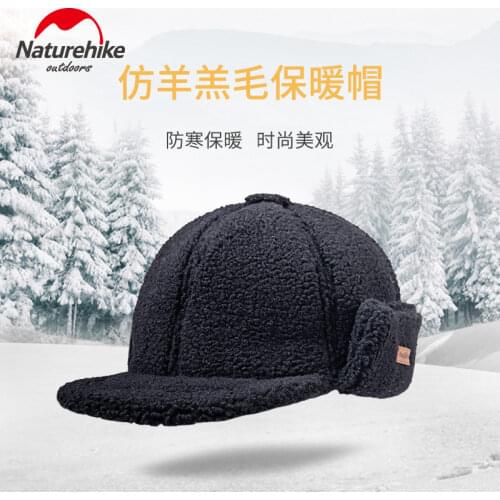Naturehike 2019 New Outdoor Hiking Hat Autumn Winter Hat Warm Windproof Unisex Ear Protector Breathable Lamb Wool Hat Climbing