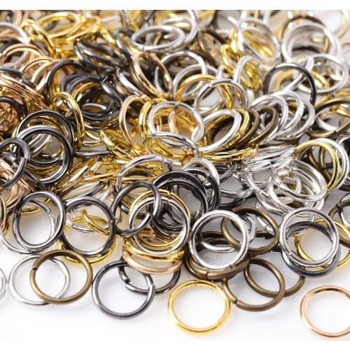 100Pcs/Lot 0.9x8mm Jump Rings Split Rings Connectors For DIY Jewelry Making Bracelet Necklace Earring Accessories Wholesale