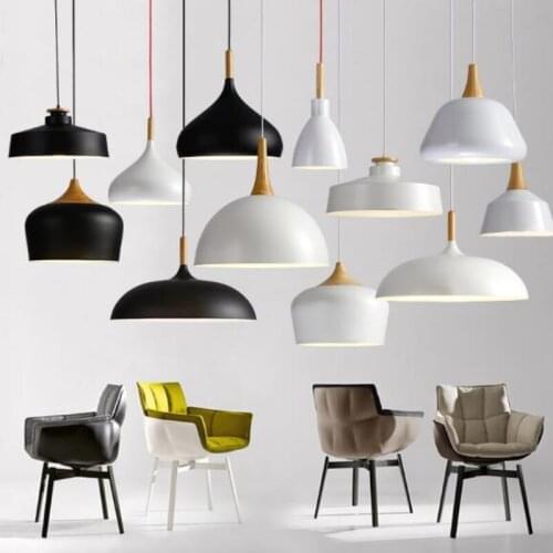 LED Pendant Lights/Pendant Lamps Modern Hang lamp Aluminum Suspension luminaire Wood Hanging Lighting Kitchen Dining Room