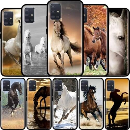 Fine Horse Case for Samsung Galaxy A71 A51 5G A21s M31 M30s A91 A41 A31 A21 A11 M51 M21 Tpu Phone Funda Capas