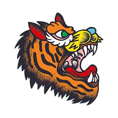 80MM×110MM tattoo stickers waterproof men and women durable campus wind tiger