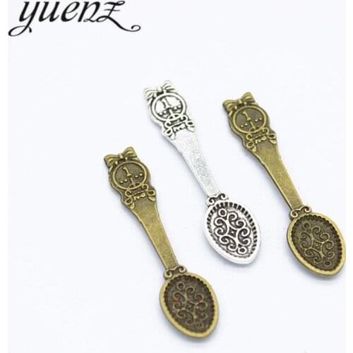 YuenZ 20pcs Coin Spoon charms jewelry making 34*8mm J314