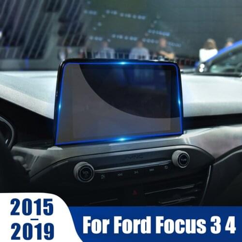 Car Screen Protector Film for Ford Focus 3 4 MK3 MK4 2015-2019 Tempered Glass Car Navigation GPS Screen Protective Film Sticker