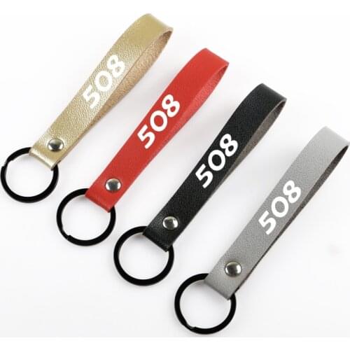 1pcs Car Styling accessories for PEUGEOT 508 auto Key Chain Key Ring Keyring