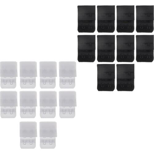 10Pcs 2 Hooks 3 Rows Bra Strap Extender Underwear Belt Adding Buckles