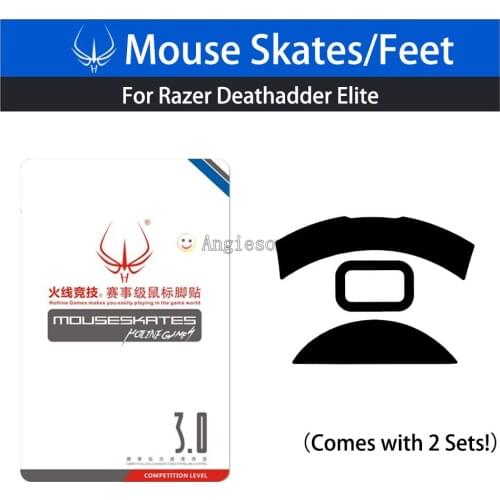 2pack 4 Sets Deathadder Elite Hotline Games Mouse Feet Skates 0.6mm 3M New