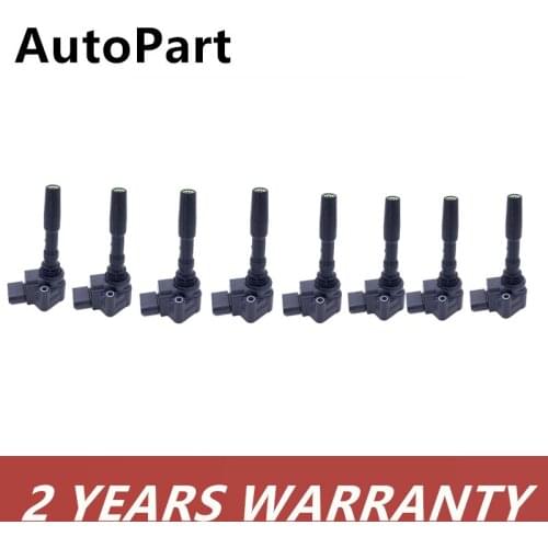 8PCS Engine Ignition Coils Set For Audi S6 A6 A7 4G A8 3x RS7 4G 4.0TSI For Bentley Flying Spur 079905110H 079905110J 079905110K