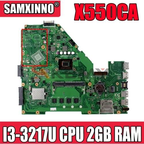 Akmey X550CA with I3-3217U CPU 2GB RAM GM For ASUS X550CC A550C R510C X550CC Y581C X552C X550CA laptopmotherboard tested 100
