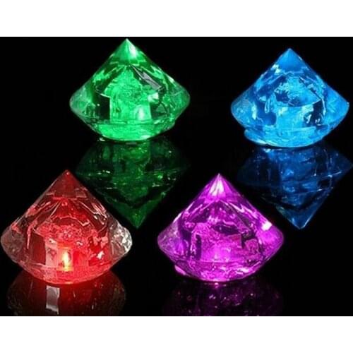 Diamond LED colorful induction light ice romantic bar wedding special colorful light induction into the water wedding gifts