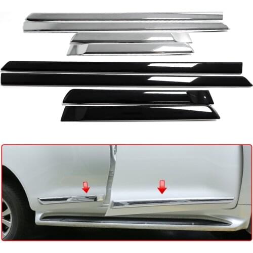 Side Door Body Protector Molding Cover Exterior Trim Accessories For Toyota Land Cruiser FJ200 LC200 2016-2020