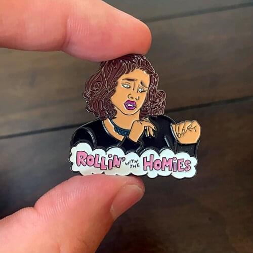 Rollin with the Homies Clueless Brooch Pins Enamel Metal Badges Lapel Pin Brooches Jackets Jeans Fashion Jewelry Accessories