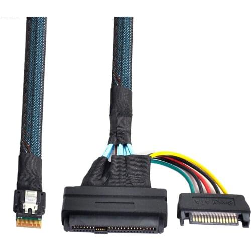 Chenyang U.2 U2 SFF-8639 to Slimline SFF-8654 4i NVME PCIe SSD Cable for Mainboard SSD 750 p3600 p3700 M.2