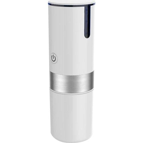 Travel Coffee Maker 60oz/200ml Portable Espresso Machine for Home Office Car, White