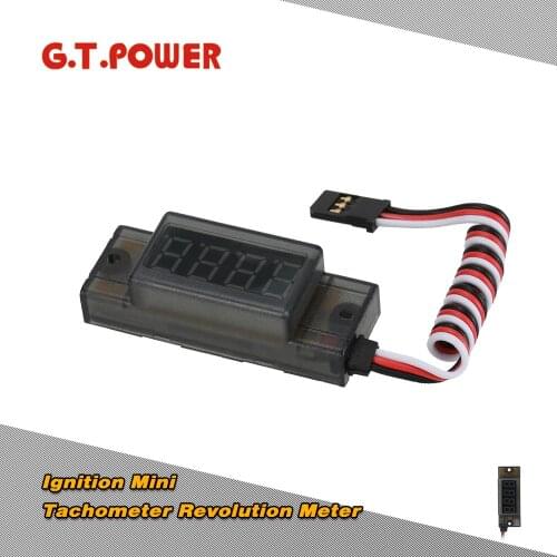 G.T.POWER RC Ignition Mini Tachometer Revolution Meter for RC CDI Petrol Gas Engine