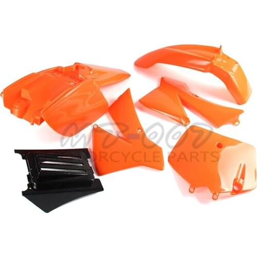 Plastic Cover Fender Kit For SX 50CC 50 50SX ORANGE Black White Red For SENIOR JUNIOR JR SR Small Dirt Pit Bike