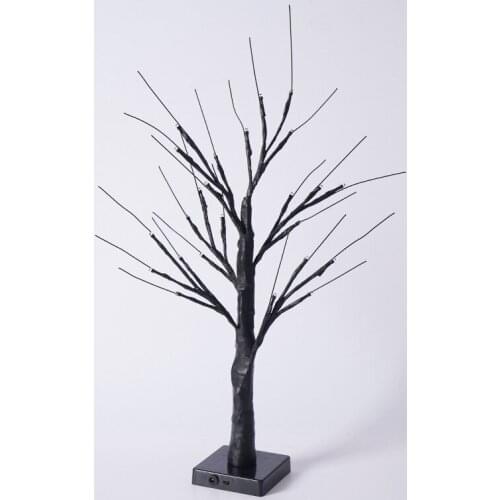 Creative Tree LED Light Glowing Pumpkin Decoration Halloween Desktop Bonsai Ornament for Home Bedroom Office TS2