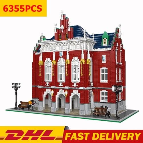 Creator Expert Ideas Street View Series The University 89123 6355pcs Building Blocks Bricks House Model Toys Kids Gifts Bookshop