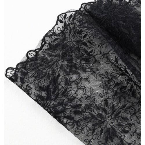 Lace Half Slip Skirts Extender Elastic Waist A-line Hollow Petticoat Underskirt