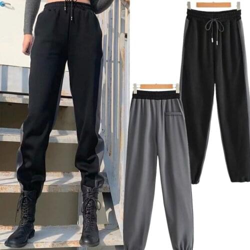 Leggings Sports Pants Summer Harun High Waist Casual Straight Straight Thin Black DLZK664