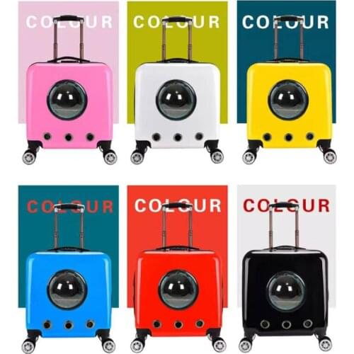 Lightweight Pet Bag Pet Trolley Case with Silent Wheel, Cat, Kitty and Dog Travel Bag, Pet Stroller, Going Out, Walking