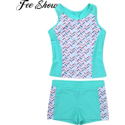 Summer Girls Tennis Clothes Sportswear Kids Sports Fitness Suit 2-Piece Outfits Racer Back Sport Top Yoga Shorts Sport Clothing